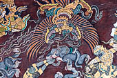 Detail from a mural painting with a 'Ramakien' motif - Thai version of the Indian Ramayana - from the temple complex of the Emerald Buddha, Bangkok (late 18th century) 